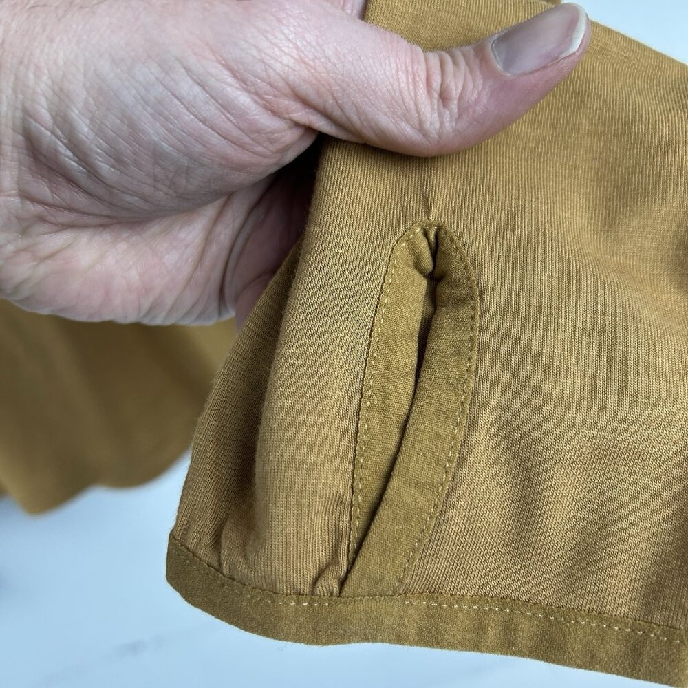 FREE FLY Mens Bamboo Shade Hoodie Long Sleeve Lightweight Russet Size Small NEW - Picture 5 of 10